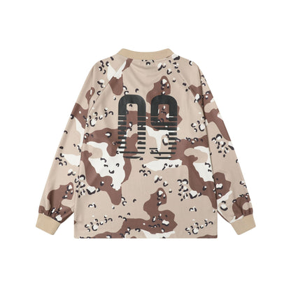 UNIKCOSA LuxeEase Desert Camouflage Long Sleeve T Shirt 🔥