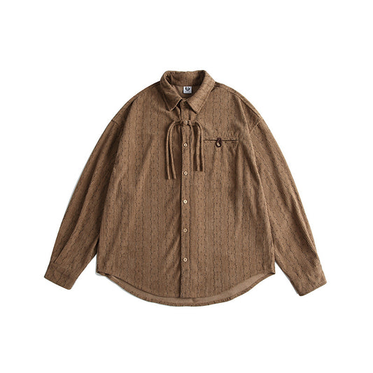 UNIKCOSA Velora Velvet Floral Long Sleeve Shirt For Casual🌸