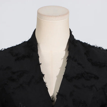 UNIKCOSA Velora V Sculpt Waist Cutout Cropped Blazer 💫