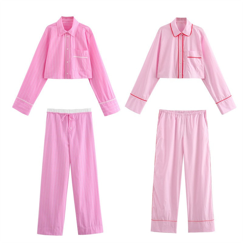 UNIKCOSA LuxeEase Patchwork Pajama Set With Rolling Edge 💫
