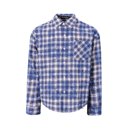 UNIKCOSA UrbanSoul Street Plaid Loose Long Sleeve Shirt 💫