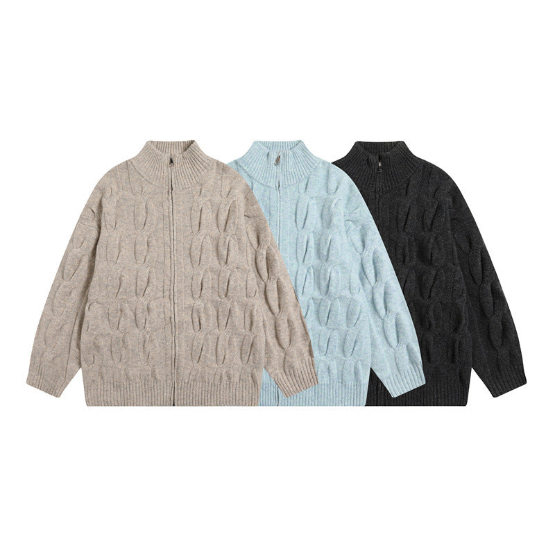 UNIKCOSA Velora Premium Jacquard Cardigan Collared Coat 💫