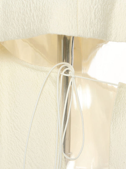 UNIKCOSA SculptLuxe Textured Drawstring Waist Coat Top for Women ⚜️