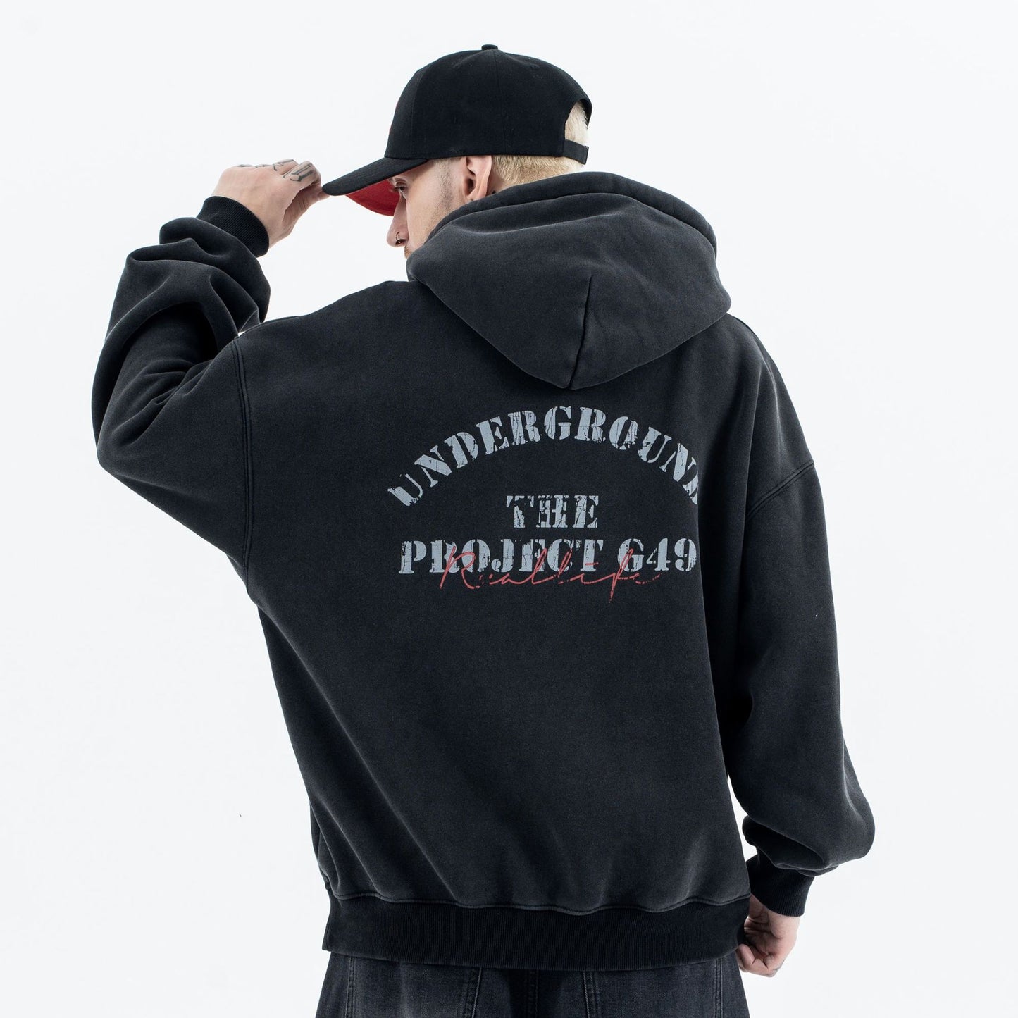 UNIKCOSA LuxeEase Mens Fleece Hooded Sweatshirt Cozy 💫