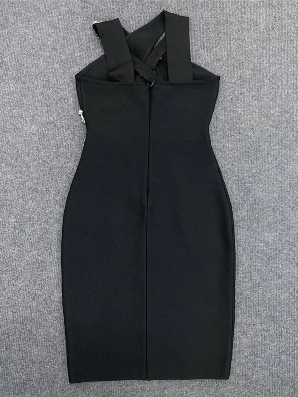 UNIKCOSA NoirFit Cross Hollow Handmade Bandage Dress 💫