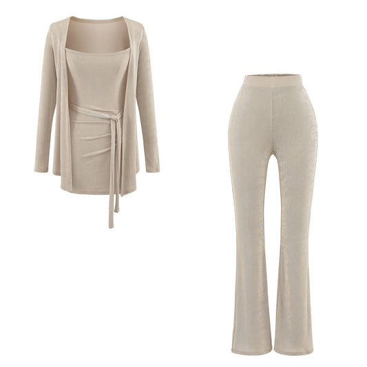 UNIKCOSA Velora SoftLuxe Three Piece Set Cami Cardigan 💫