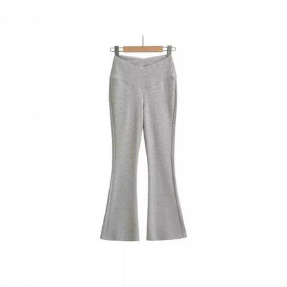 UNIKCOSA Velora V-Waist Design Flared Pants Cotton 💫