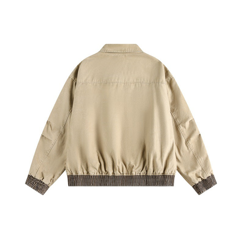 UNIKCOSA LuxeEase Vertical Double Pocket Flight Jacket 🌆