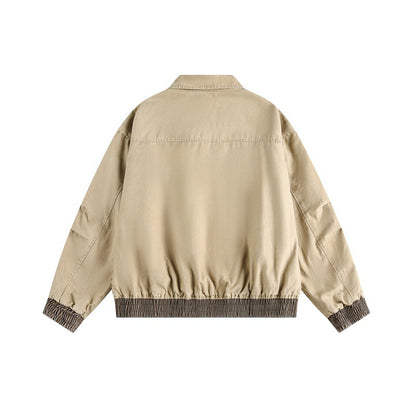 UNIKCOSA LuxeEase Vertical Double Pocket Flight Jacket 🌆