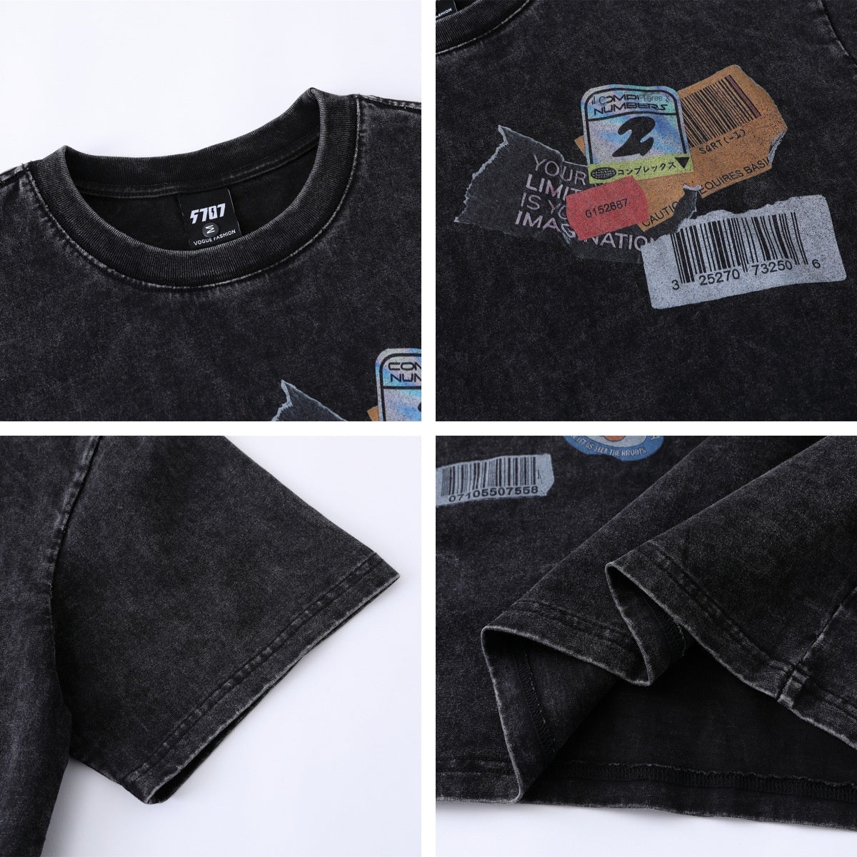 UNIKCOSA UrbanSoul Emblem Washed Short Sleeve Tee 💫