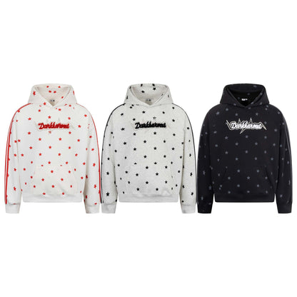 UNIKCOSA StarEdge Embroidered Rhinestone Street Hoodie ✨ (Unisex)