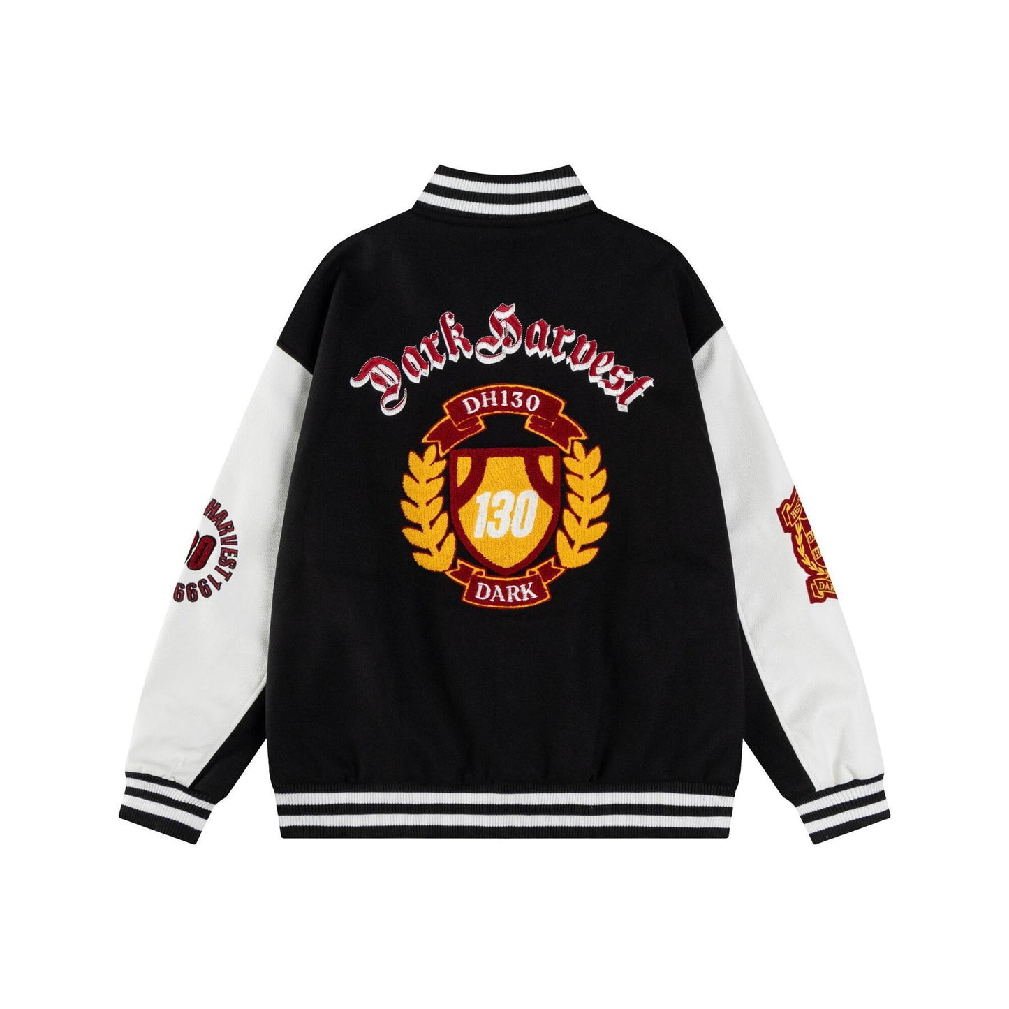 UNIKCOSA UrbanSoul Badge Towel Embroidered Baseball Jacket🌆