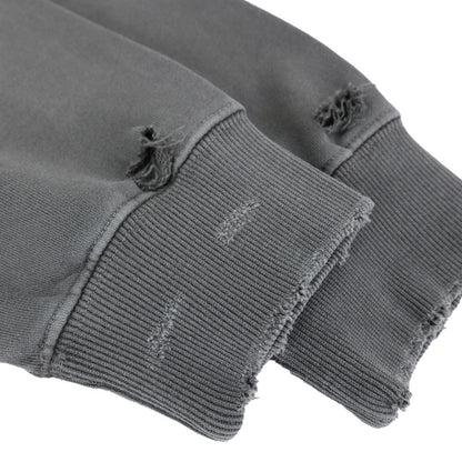 UNIKCOSA NoirFit Distressed Hoodie Winter Loose Fit 💫