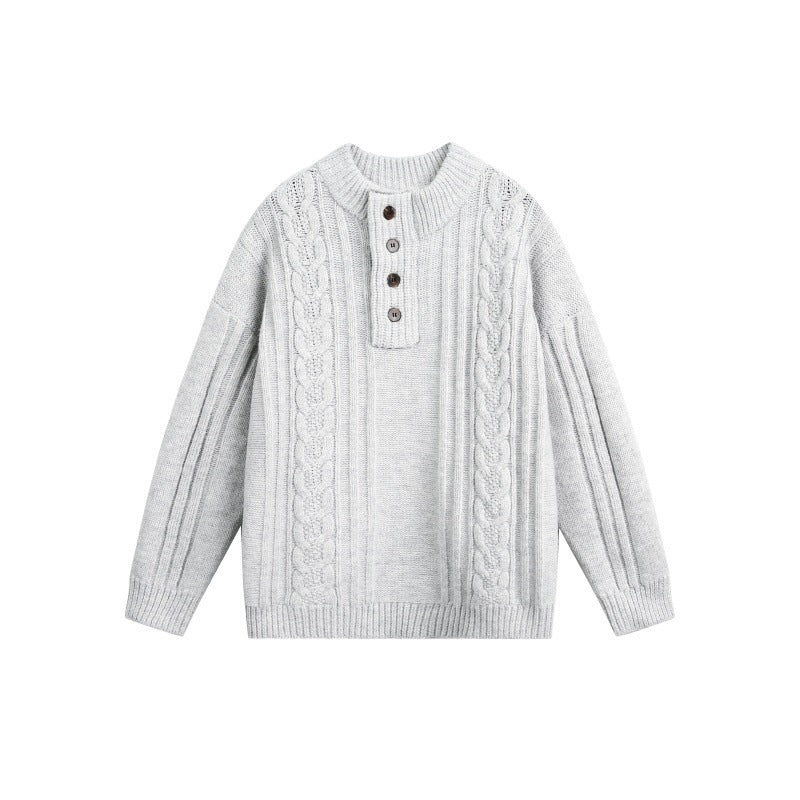 UNIKCOSA LuxeEase Round Neck Twists Knit Loose Sweater 💫