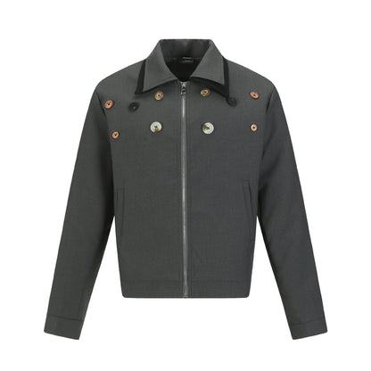 UNIKCOSA UrbanSoul Street Style Button Design Jacket 💫