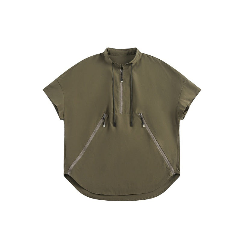 UNIKCOSA UrbanSoul Unisex QuickDry Windproof Zipper Shirt 🌆