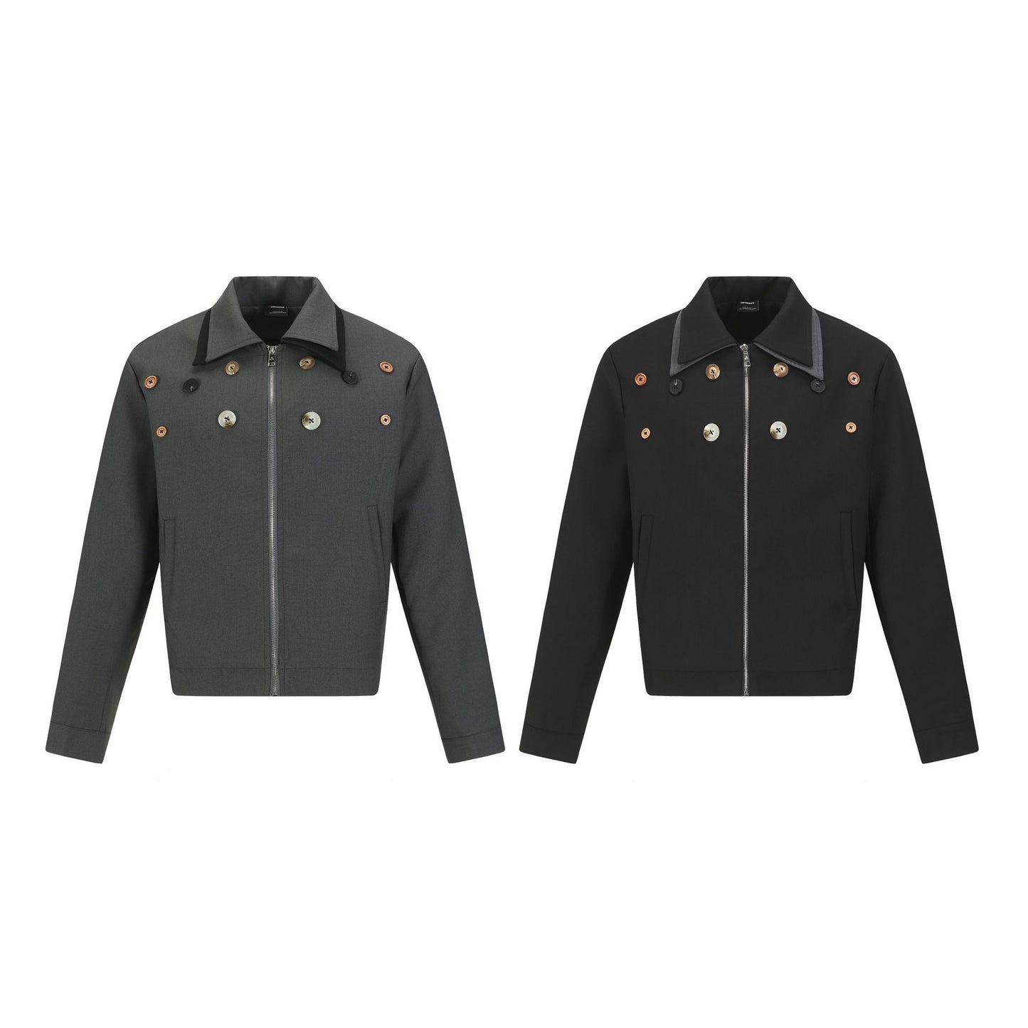 UNIKCOSA UrbanSoul Street Style Button Design Jacket 💫