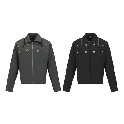 UNIKCOSA UrbanSoul Street Style Button Design Jacket 💫