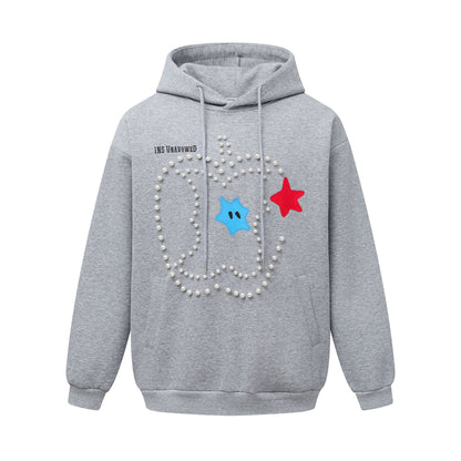 UNIKCOSA RetroMuse Nail Bead Design Hoodie Sweatshirt 🌆