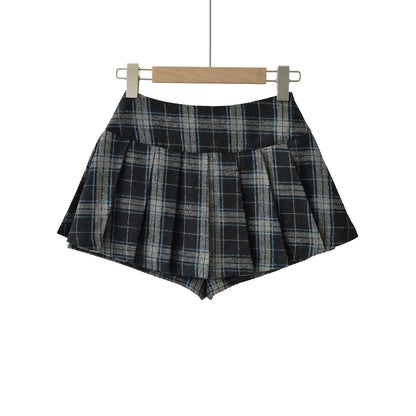 UNIKCOSA Velora Plaid High Waisted Aline Skirt Mini 💫
