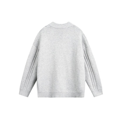 UNIKCOSA LuxeEase Round Neck Twists Knit Loose Sweater 💫