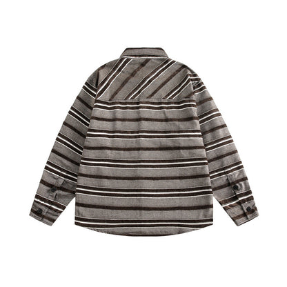 UNIKCOSA Velora Striped Color Block Shirt Longsleeve 💫