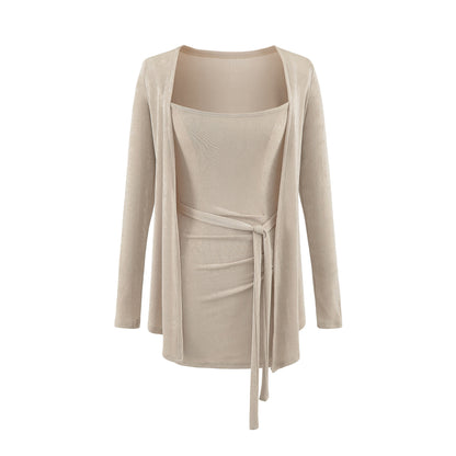 UNIKCOSA Velora SoftLuxe Three Piece Set Cami Cardigan 💫