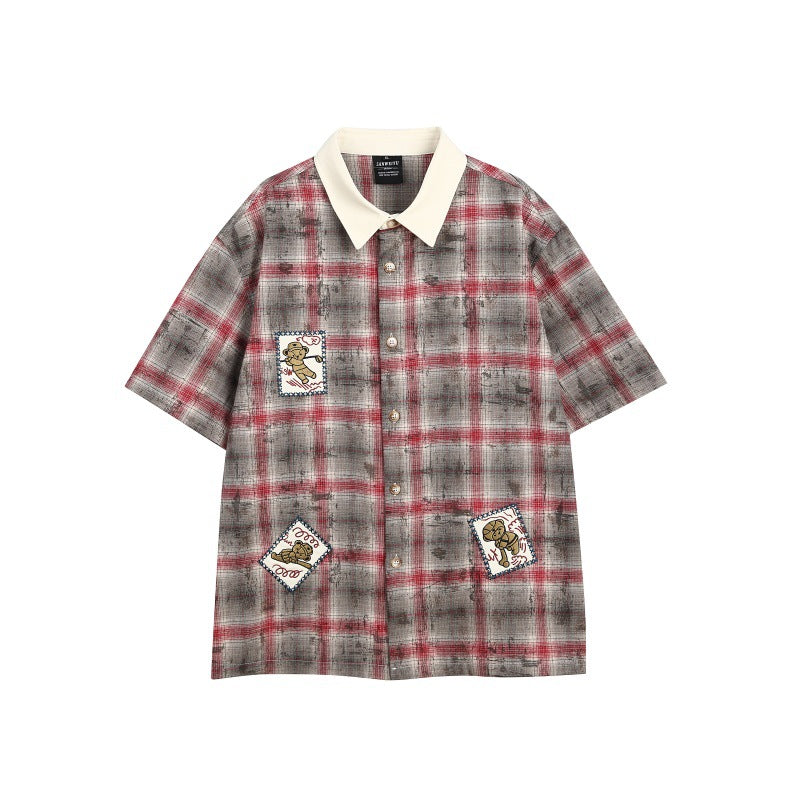 UNIKCOSA Velora Patchwork Embroidered Loose Shirt 💫