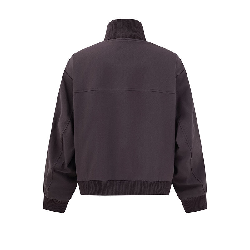 UNIKCOSA RetroMuse Stand Collar Jacket Double Zipper 🌆