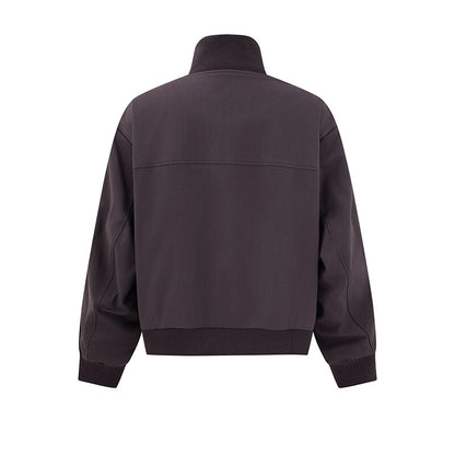 UNIKCOSA RetroMuse Stand Collar Jacket Double Zipper 🌆