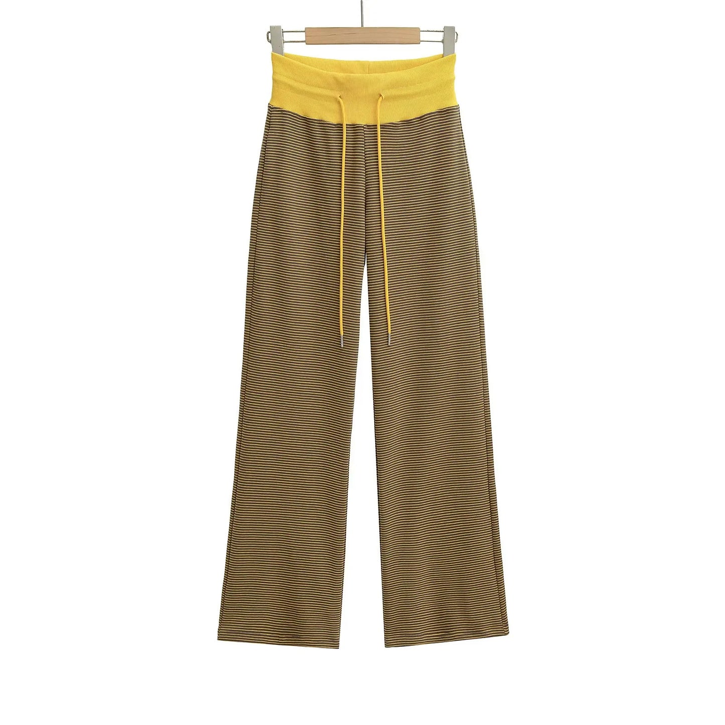 UNIKCOSA UrbanSoul Striped Wide Leg Pants High Waist 💫