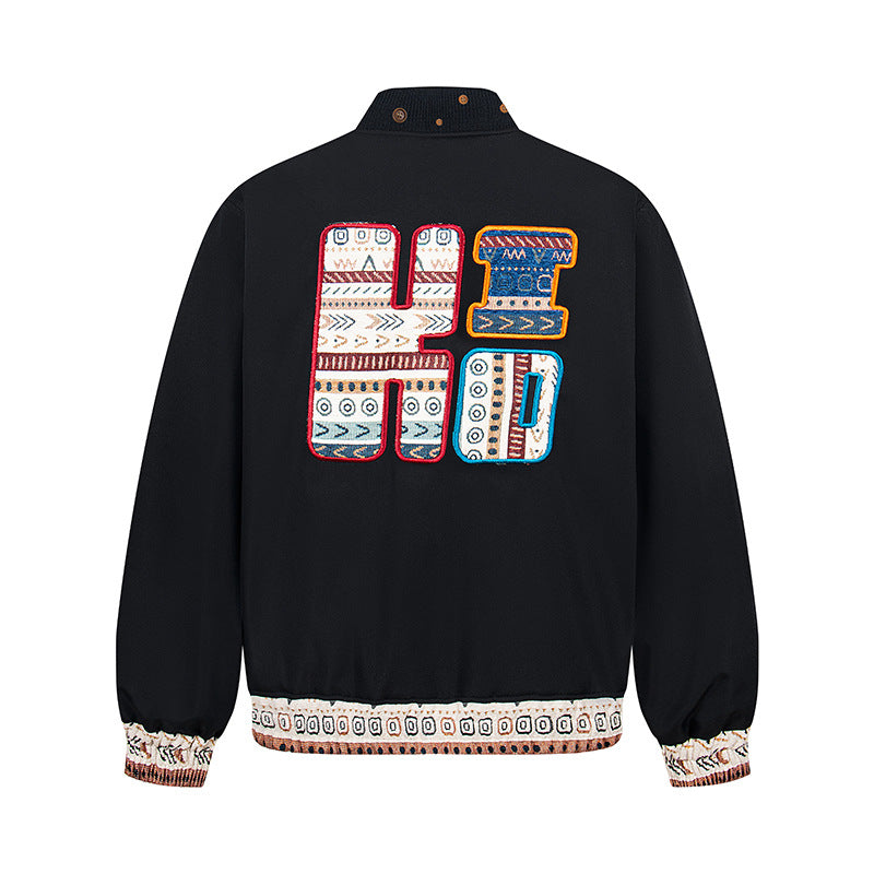 UNIKCOSA UrbanSoul Ethnic Standing Collar Jacket Men 💫