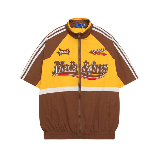 UNIKCOSA RetroMuse Racing Embroidered Short Sleeve Shirt 💫