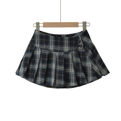 UNIKCOSA Velora Plaid High Waisted Aline Skirt Mini 💫