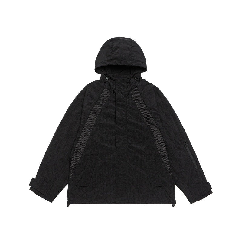 UNIKCOSA UrbanSoul Outdoor Hooded Mesh Design Jacket 💫