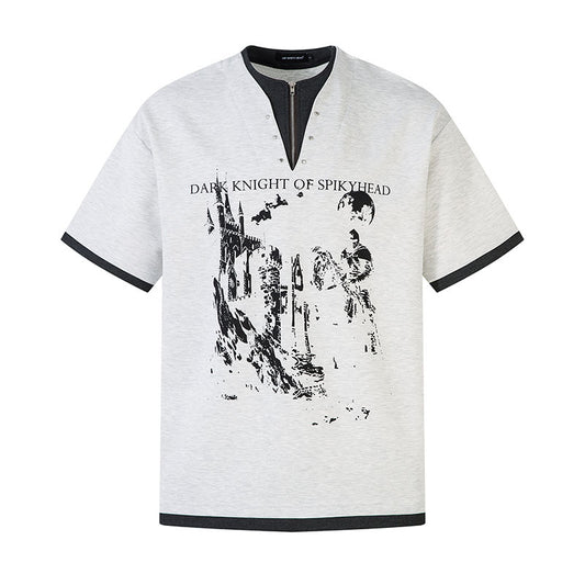 UNIKCOSA Velora Mens Short Sleeve T Shirt V Neck Casual 🌸