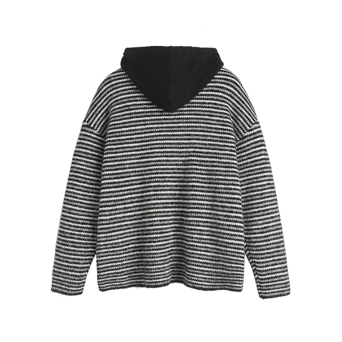 UNIKCOSA Velora Color Block Striped Hooded Knit Sweater 💫