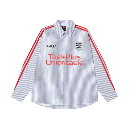 UNIKCOSA Velora Striped Long Sleeve Loose Fit Shirt 💫