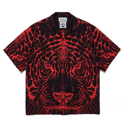 UNIKCOSA RetroInk Graphic Full-Print Lapel Shirt 🖤 (Unisex)