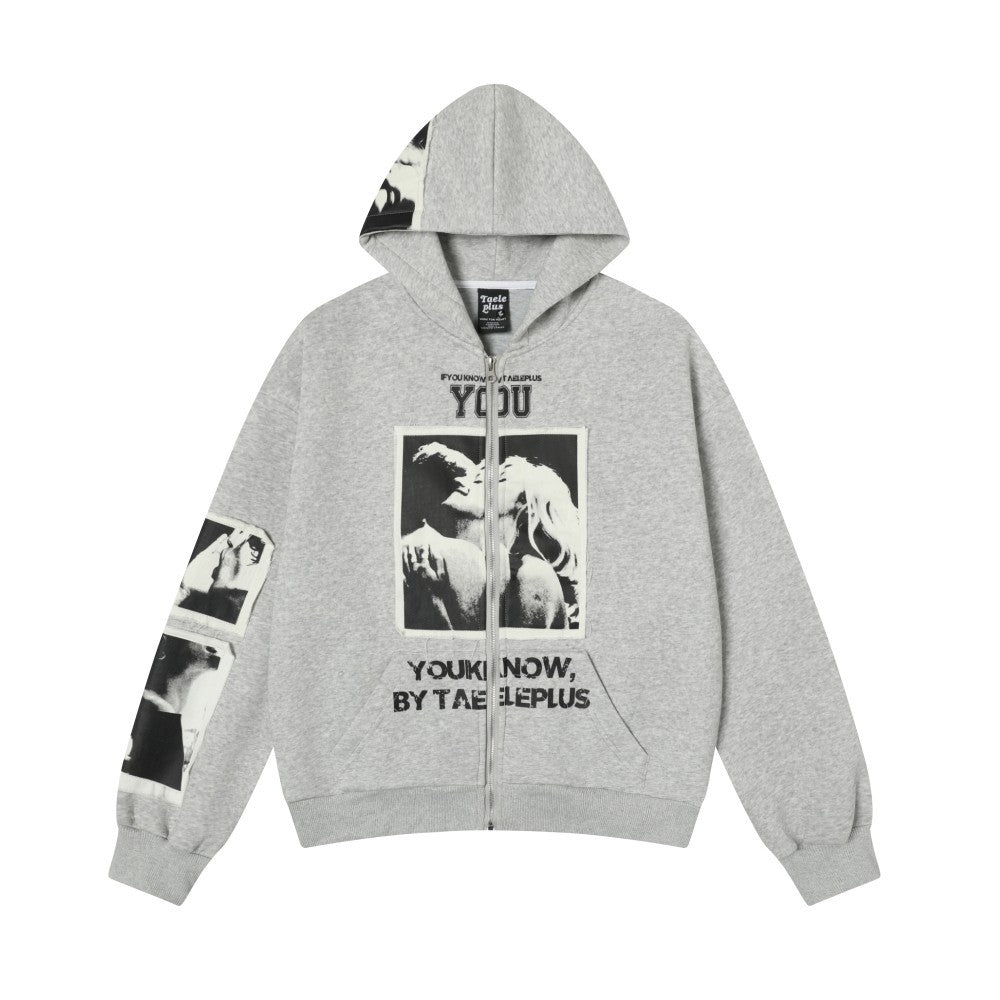 UNIKCOSA UrbanSoul Patchwork Cardigan Sweatshirt Premium 💫