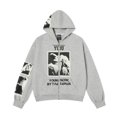 UNIKCOSA UrbanSoul Patchwork Cardigan Sweatshirt Premium 💫