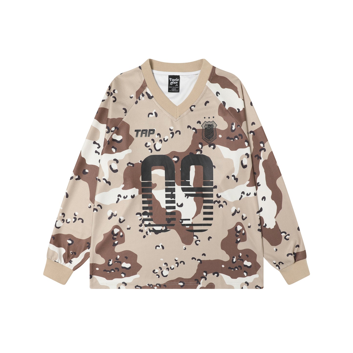 UNIKCOSA LuxeEase Desert Camouflage Long Sleeve T Shirt 🔥