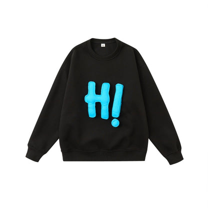 UNIKCOSA UrbanSoul Letter Graphic Crewneck Sweatshirt 💫