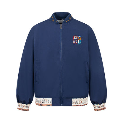 UNIKCOSA UrbanSoul Ethnic Standing Collar Jacket Men 💫