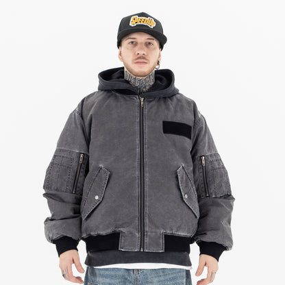 UNIKCOSA UrbanSoul Vintage Multi Pocket Bomber Jacket 💫