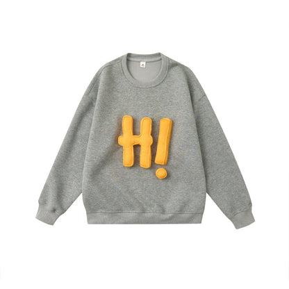 UNIKCOSA UrbanSoul Letter Graphic Crewneck Sweatshirt 💫