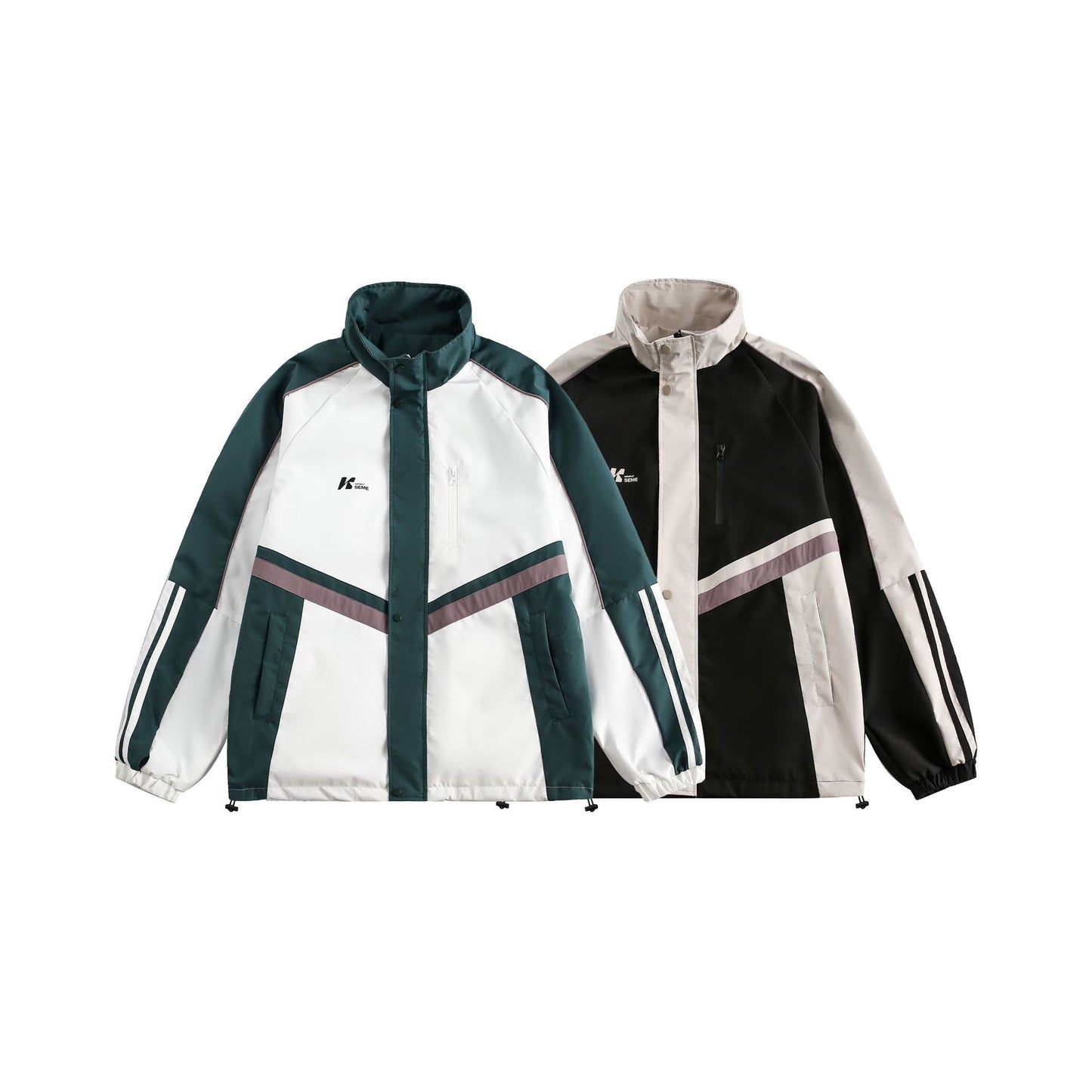 UNIKCOSA UrbanSoul Color Blocked Workwear Jacket 💫