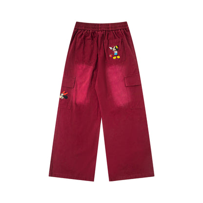 UNIKCOSA Velora Cartoon Drawstring Wide Leg Pants 🌆