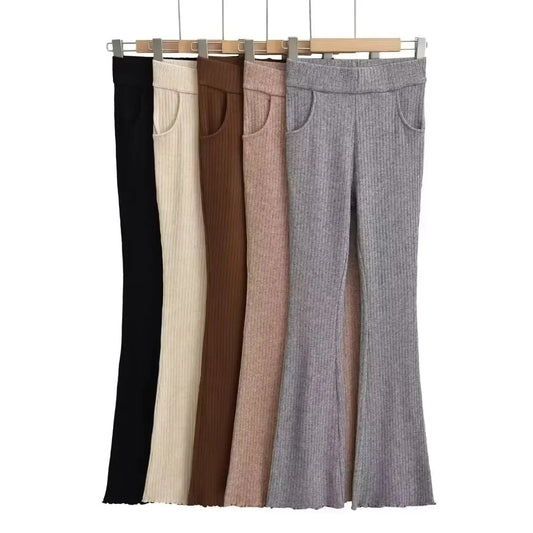 UNIKCOSA Velora High Waisted Slim Fit Flared Pants 💫