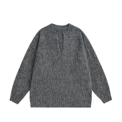 UNIKCOSA LuxeEase VNeck Pullover Sweater Loose Top 💫